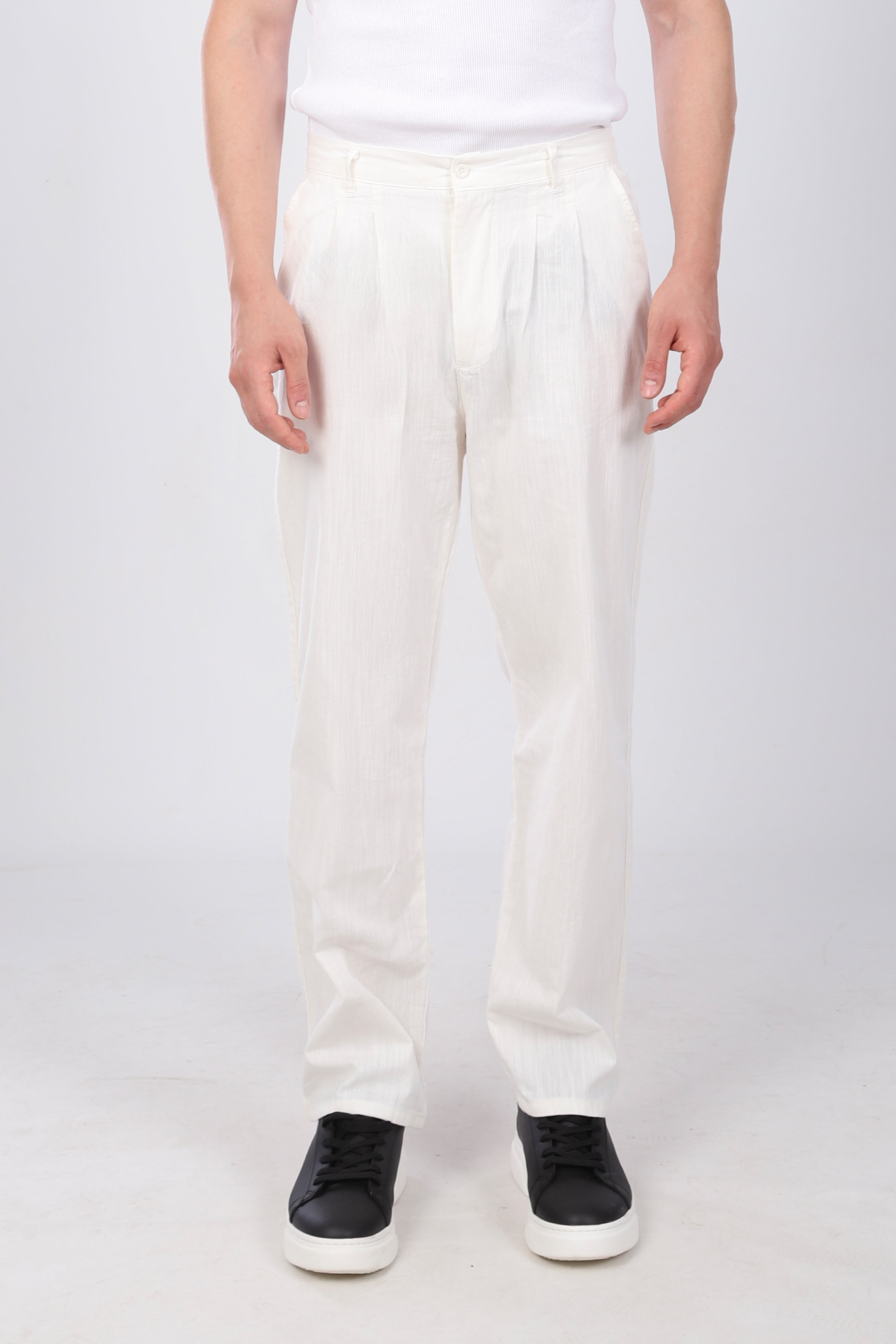 Baggy Fit Pantolon Beyaz