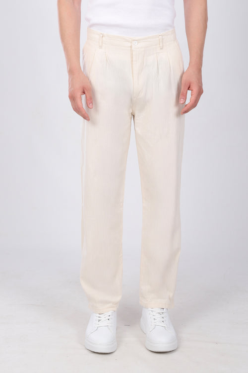 Baggy Fit Pantolon Bej