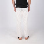 Keten İpli Baggy Pantolon Beyaz