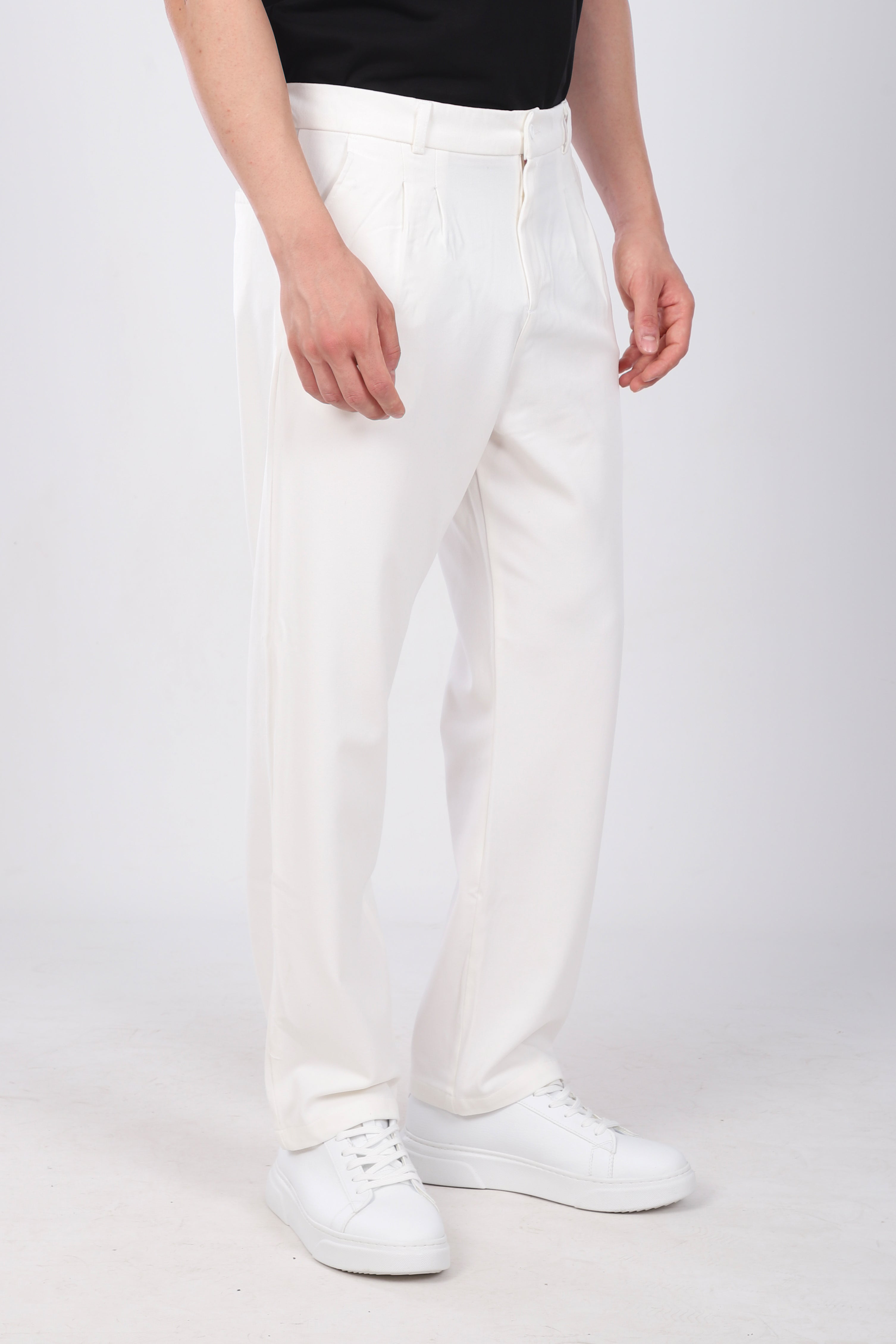 Baggy Pantolon Beyaz