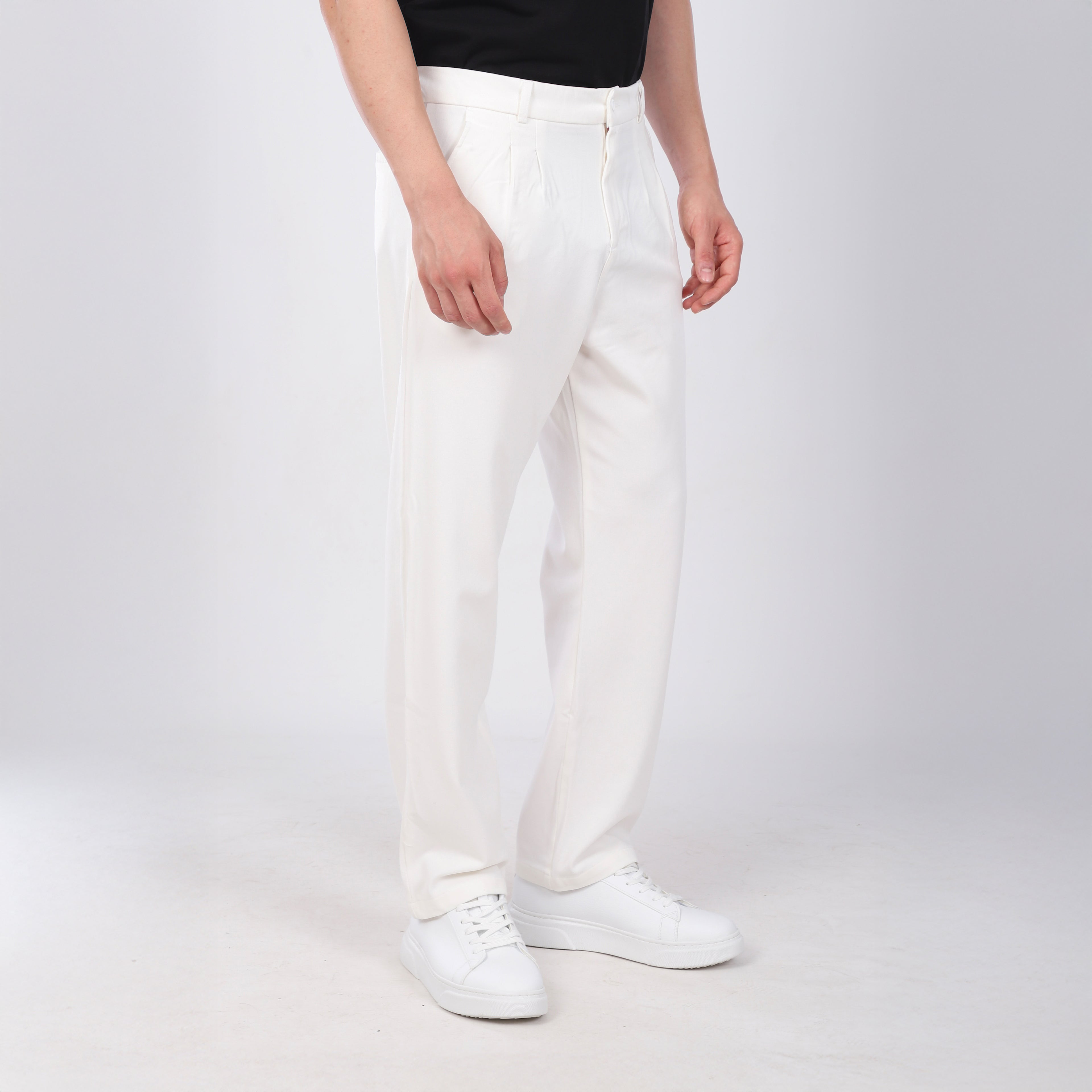 Baggy Pantolon Beyaz